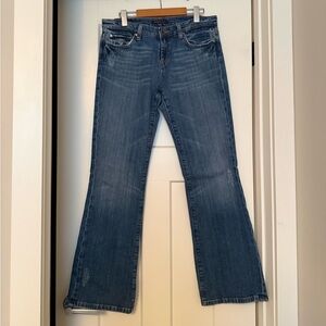 Women’s Dark Blue Bootcut Jeans - Classic Stretch Denim